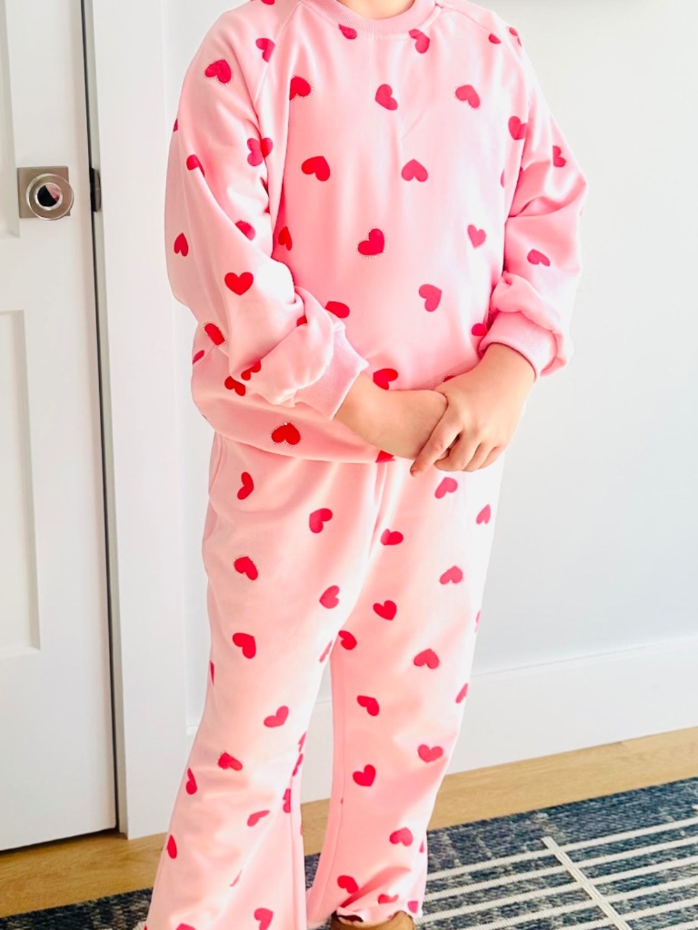 LOLA + The Boys heart sweat suit